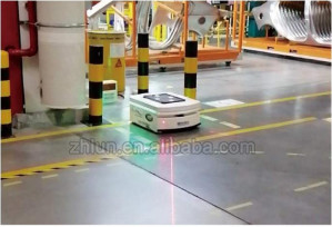 80 - 500kg automatiseerde de Geleide van de de Lasernavigatie van de Voertuigslag Autonome Mobiele Robot
