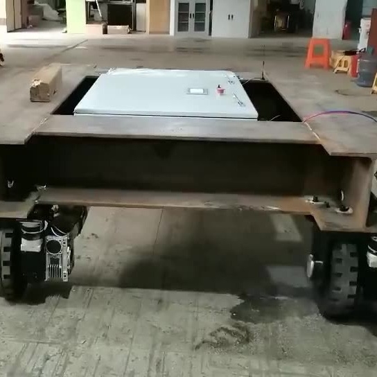 de Aandrijving met 4 wielen automatiseerde Geleide de lading van Voertuigkarren 10000KG Flexibele Flatbed Behandeling